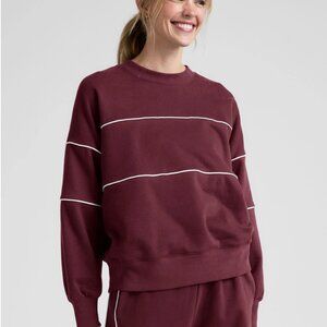Beyond Yoga LuxeFleece Piper Oversized Crewneck Sweatshirt Size S